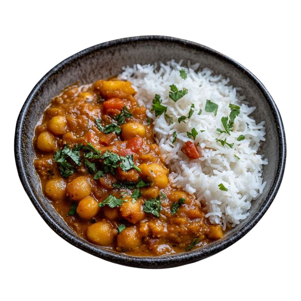 Combo Bowl Rice with White Chana 🟩