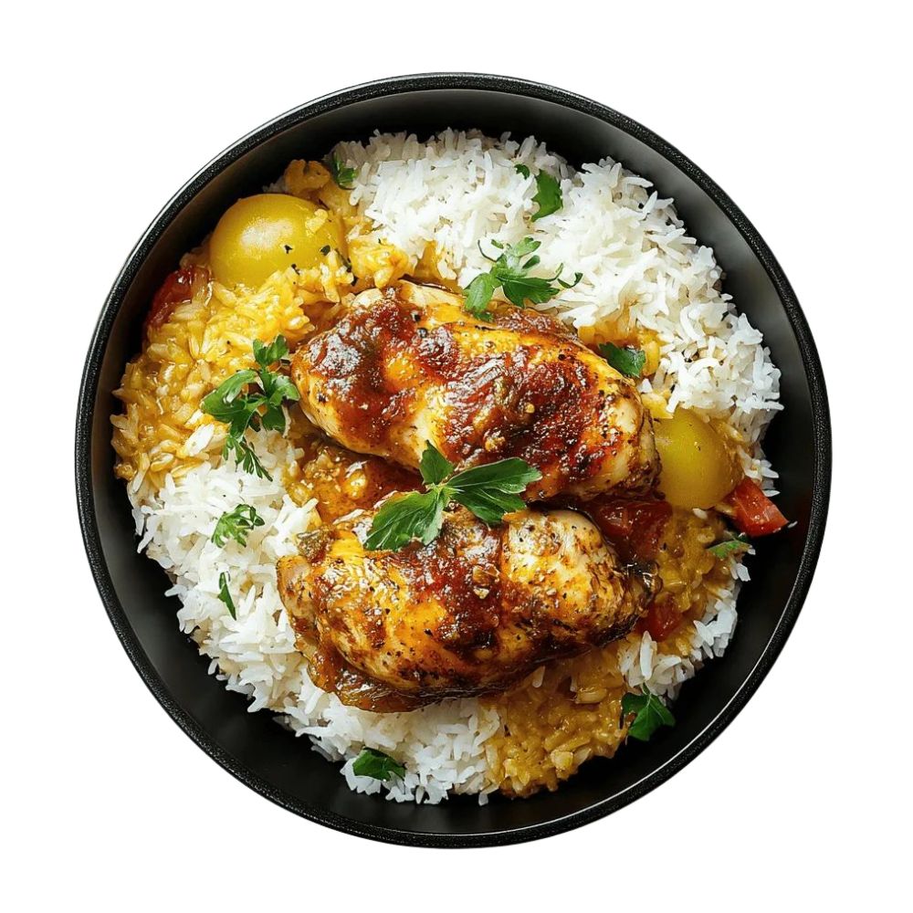 Combo Bowl Rice with Home style Chicken 🟥